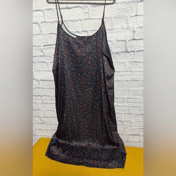 Eloquii Black Floral Slip Dress, Size 20 - Picture 4 of 6